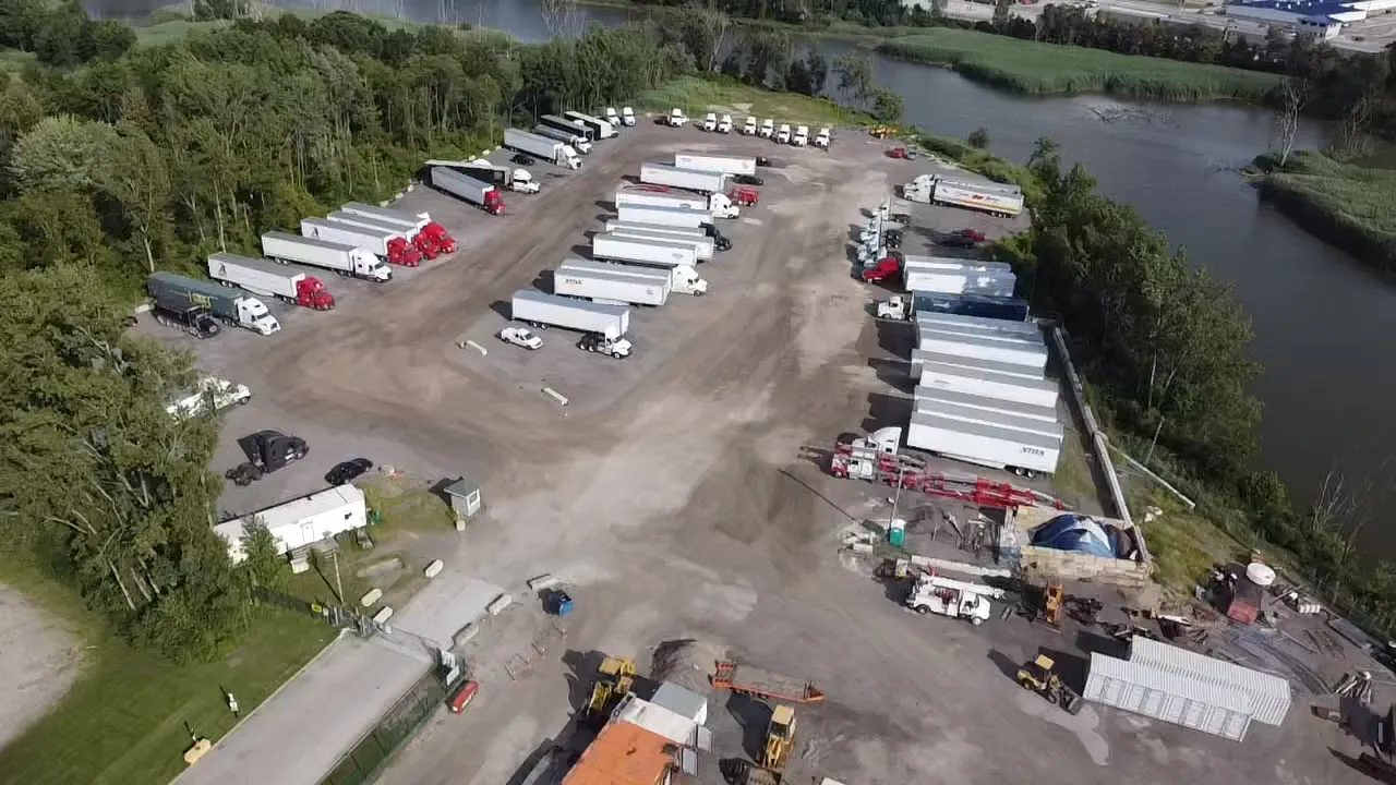 Aerial view of the Sam's Hub campus on Matzinger Rd