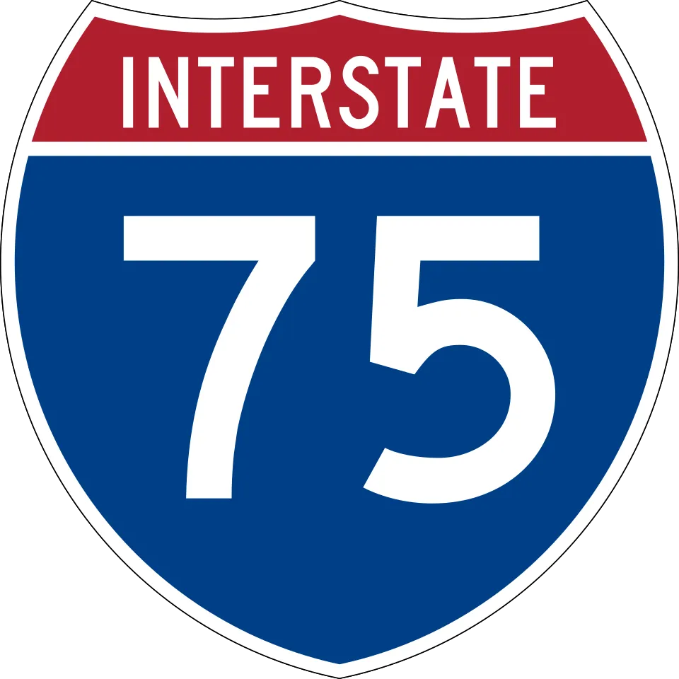 I-75 highway sign
